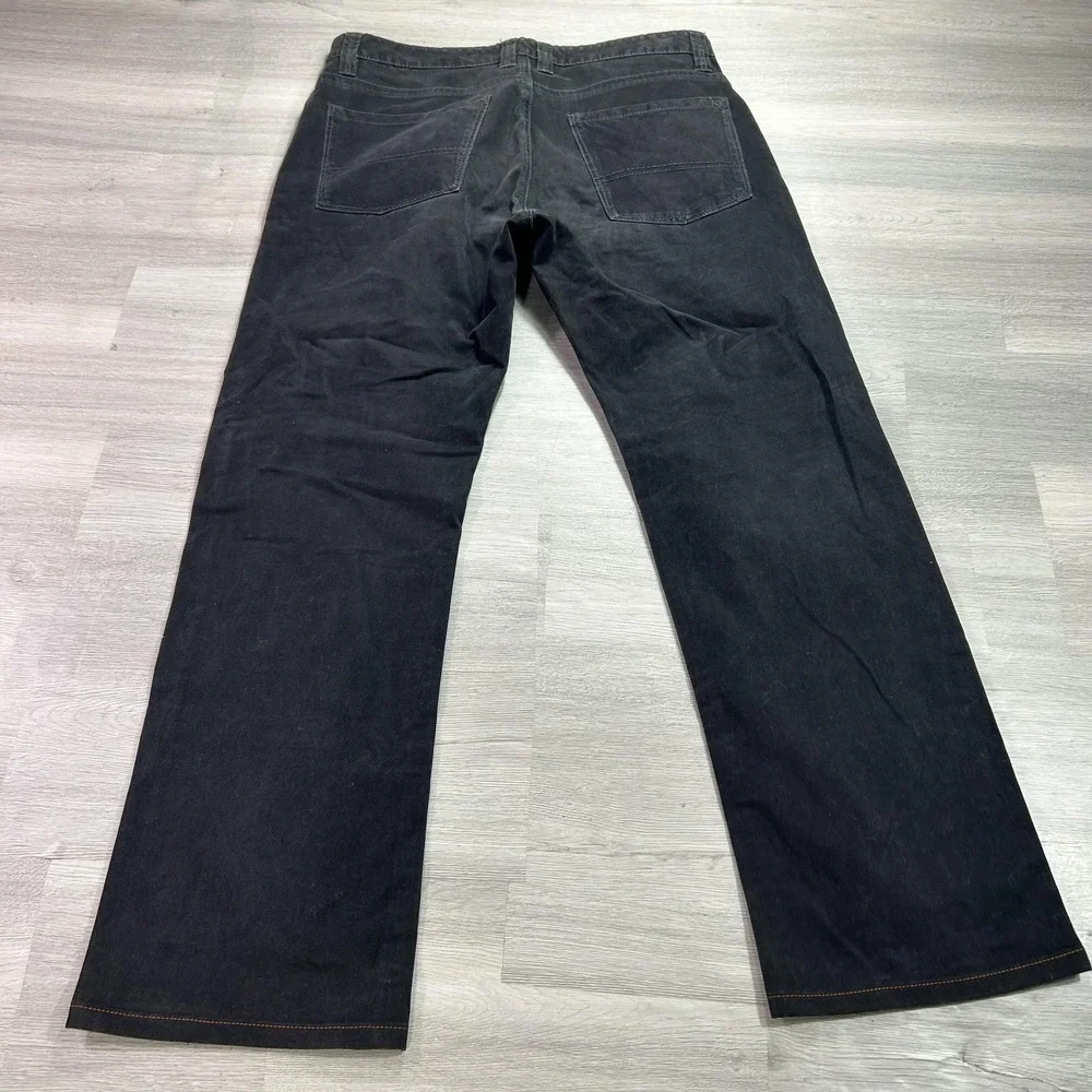 Tommy Bahama Standard Jeans Mens 35x32 Black Regular Straight Denim Dark Wash